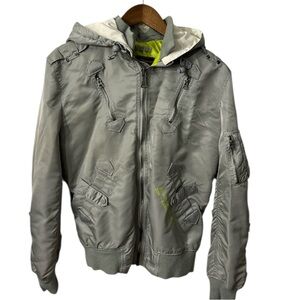 Rare Alpha Industries Silver Bomber Jacket